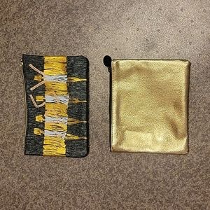 Two Ipsy small cosmetic bags